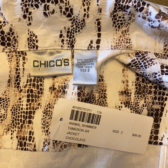 Chico’s Animal Print Jacket - Picture 4 of 6